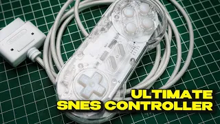 Building the Coolest SNES Controller EVER - new PCB, DIY Cable, new Paint Job, LEDs, Custom Buttons