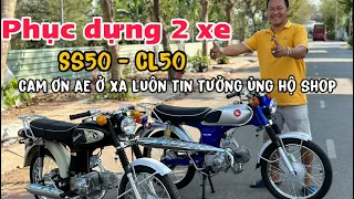 Phục dựng 2 xe CL50 - ss50. Ae Bình Thạnh & cần thơ.  Cam ơn ae ở xa luôn tin tưởng ủng hộ