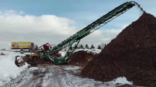 McCloskey ST100T Track Stacker in action!