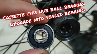 cassette type hub ballbearing upgrade into sealed bearing