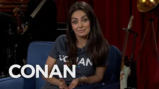 Mila Kunis' Parents Made Her Take The Bus To "That '70s Show" - CONAN on TBS