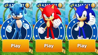 Sonic Dash - Red Sonic vs Movie Sonic vs Sonic defeat All Bosses Zazz Eggman All Characters Unlocked