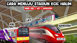 NAIK KERETA CEPAT DARI TANGERANG ?? BEGINI CARANYA KE STASIUN HALIM UNTUK NAIK KERETA CEPAT #kcic