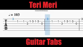 Teri Meri Guitar Tabs | Salman Khan | Bodyguard