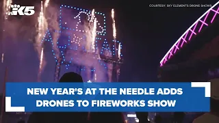 New Year's at the Needle adds drones to fireworks show