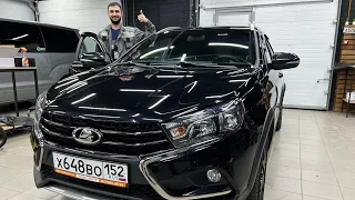 Идеальная аудиосистема в Lada Vesta / Лада Веста . Автозвук за 62000 рублей - сабвуфер + 2 усилителя