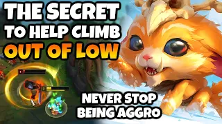 Sharing the secret of how to climb out of Emerald and below. Always play aggro, no matter what.