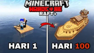 100 Hari di Minecraft Hardcore Raft Survival