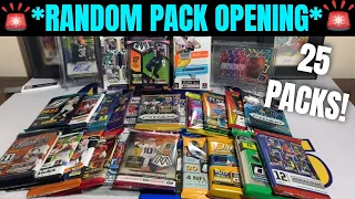 *RANDOM PACK OPENING!* With 25 DIFFERENT Football Card Packs! HUGE Variety!