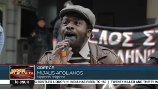Nigerian migrants in Greece reject police brutality