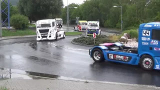 European race trucks parade in city Most/Evropské závodní tahače - Spanilá jízda městem [1.9.2017]