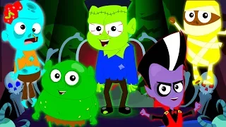 five little monsters| kids videos | scary nursery rhymes