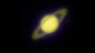 Simulation of Saturn through Cassini's telescope, 1675 (r0=3cm, wind=5km/h)