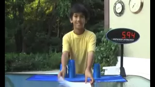 World's fastest cup stacking champion