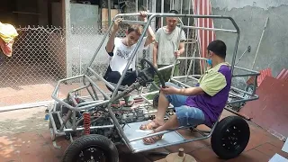 Homemade 4-wheel vehicle from old motorcycle engine part 4 | Car Tech