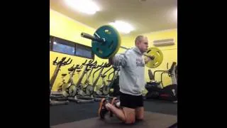 Kneeling start squat 70kg (155 pounds)