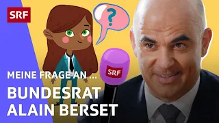 Kinder quetschen Bundesrat Alain Berset aus | Meine Frage an ... | SRF Kids – Kindervideos