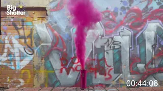 BSF40 Medium Smoke Bomb Pink By Big Shotter Fireworks - 100 Seconds