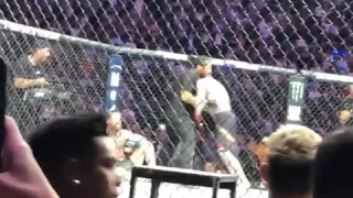 Немного про ufc. Бой Хабиба и Конора. Массовая драка на зале зрителей, после победы Хабиба!