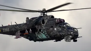 4Kᵁᴴᴰ Czech Air Force Mil Mi-24V "Alien Tiger 2" & Mi-171Sh LAST EVER PUBLIC DISPLAY