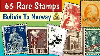 World Rare Stamps From Bolivia To Norway | 60+ Philatelic Exhibition Pieces