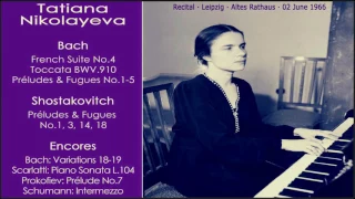 BACH (Tatiana Nikolayeva) Toccata in F sharp minor, BMV 910 [HD]