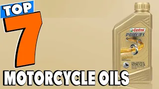 Top 5 Best Motorcycle Oils Review In 2024
