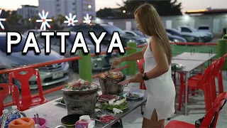 #Pattaya, Thailand Lifestyle - $12.22 USD Thai Barbecue Buffet ร้านอาป๋าทะเลเผา&หมูกะทะ สาขาจอมเทียน