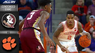 Florida State vs. Clemson Tigers Condensed Game | 2019-20 ACC Men's Basketball