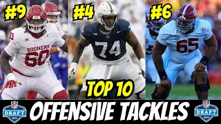 Top 10 Offensive Tackles in the 2024 NFL Draft