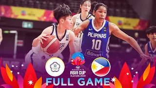 Chinese Taipei v Philippines | Full Basketball Game | FIBA Women's Asia Cup 2023 - Division A