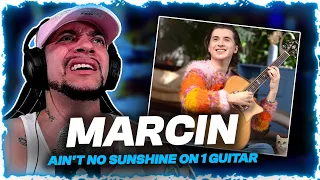 WE FINALLY MADE IT BACK AROUND TO MARCIN!!! Marcin - Ain't No Sunshine On One Guitar (REACTION)