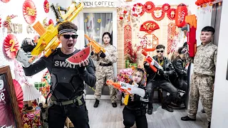 LTT Game Nerf War : Warriors SEAL X Nerf Guns Fight Mr Close Crazy Destroy Black Transactions