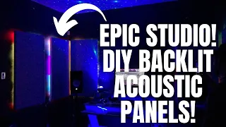 EPIC STUDIO! HOW TO BUILD BACKLIT LED ACOUSTIC PANELS!