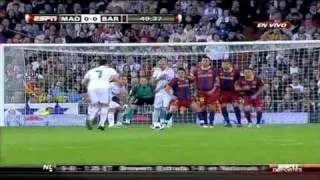 Cristiano Ronaldo free kick vs Barcelona - 16/4/2011