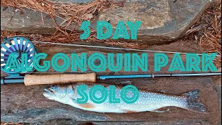 5-Day Solo Canoe Camping and Fishing Backcountry Trip - Wicked Thunderstorm