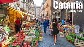 Catania Sicily Italy 🇮🇹 4K HDR Walking Tour Sicilia Italia