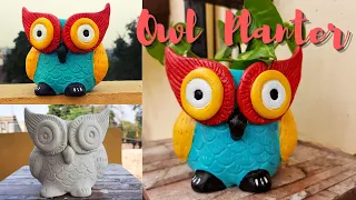 DIY Owl Planter 😍 🦉l How to make Planters at Home using Plastic Bottle l Easy Planter Making Ideas