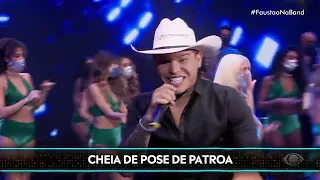 Faustão solta a voz ao som de  "Cabeça Branca" com Tierry!