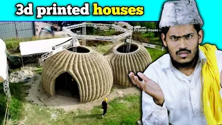 Villagers React To 3d printed houses under construction ! Tribal People React To Giant 3D Printers