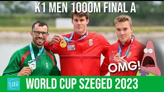 Men's K1 1000m FINAL A | VARGA CHAMPION 😯 | World Cup Szeged 2023