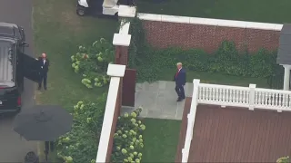 Donald Trump departs his New Jersey golf club for airport en route to DC