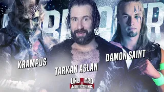 FULL MATCH - Krampus vs. Tarkan Aslan vs. Damon Saint | Unlimited Wrestling: IceBreaker 2021