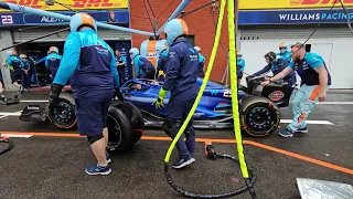 Williams Racing F1 Team Pit Stop Practice - 2023 Belgian GP