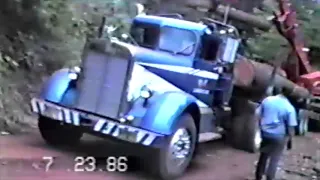 David Hull's 1958 Kenworth Hauling Logs From Mcdonald Forest