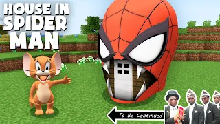 HOW JERRY GOT into SPIDERMAN HEAD in Minecraft ! MARVEL vs Tom and Jerry - GAMEPLAY Movie