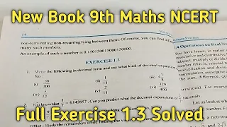 Class 9 Maths | Chapter 1 | Exercise 1.3 | Number Systems | NCERT New Book