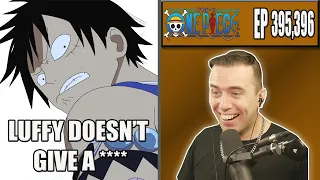 LUFFY PUNCHES CELESTIAL DRAGON! - OP Episode 395 and 396 - Rich Reaction