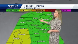 Heavy thunderstorms continue to track east this afternoon. Some may produce gusty winds. Impact W...