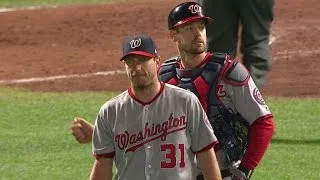 WSH@SF: Scherzer whiffs Posey to record complete game